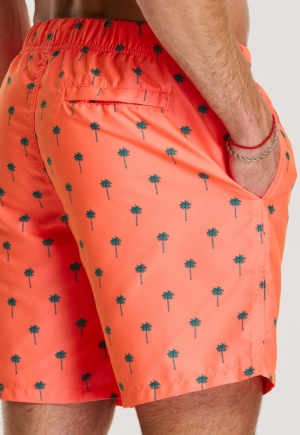 SCRATCH PALM 208/NEON ORANGE