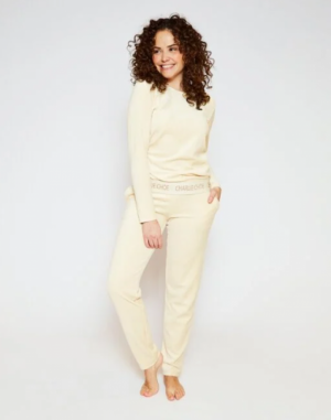 VELOURS SET  OFF WHITE