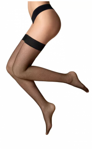 BAS TOP CREATION FINE RESILLE 500/NOIR