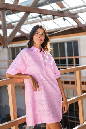 JACKIE DRESS ANGLAISE ROZE